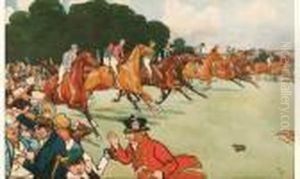 Exceptionnelle Et Tres Rare Aquarelle Originale Signee Et Datee 1901 En Bas A Droite. by Cecil Charles Aldin