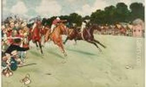 Exceptionnelle Et Tres Rare Aquarelle Originale Signee Et Datee
1901 En Bas A Gauche. by Cecil Charles Aldin