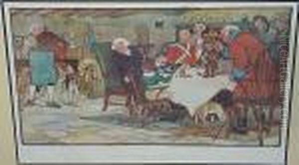 Snowed Up In The Coaching Days. 
Making The Best Of It, Printed In Colours, Published Circa 1902 - view 1