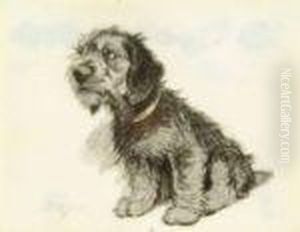 Studyof A Terrier by Cecil Charles Aldin