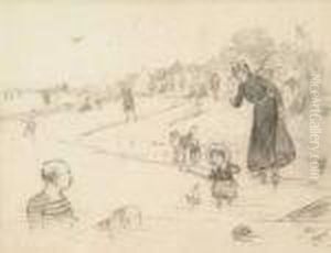 Description
Cecil Charles Windsor Aldin Bathing by Cecil Charles Aldin