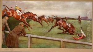 The First Open Ditch, Beecher's Brook, The Canal Turn
And
Valentines: by Cecil Charles Aldin