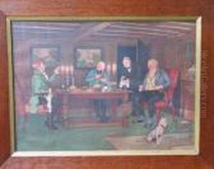 Apres La Chasse Et Le Diner by Cecil Charles Aldin
