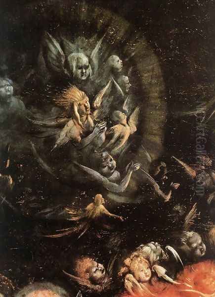 Concert of Angels (detail 3) c. 1515 - view 1