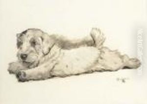 A Mischevious Puppy by Cecil Charles Aldin