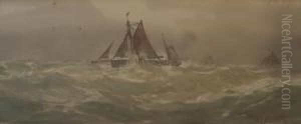 Fishing Boats In Rough Weather - view 1