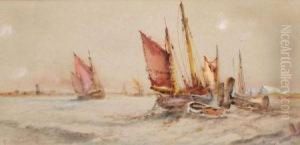 Fishing Boats At Sea