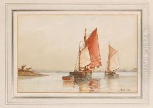 Sailing On Calm Waters by Frederick James Aldridge