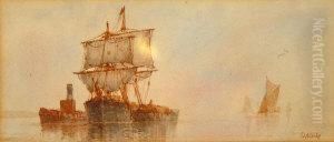 Shipping On Theeast Coast by Frederick James Aldridge