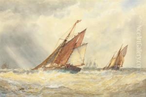 Ramsgate Trawlers by Frederick James Aldridge