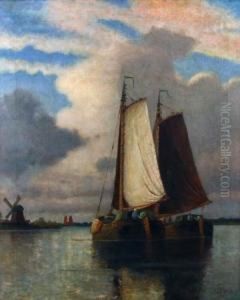 View On The Maas Near Dortrecht