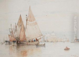 Fishing Boats, Venice by Frederick James Aldridge