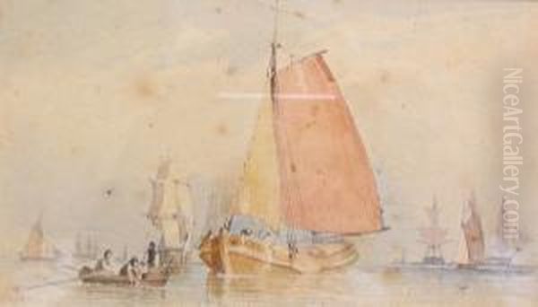 Boats In A Estuary - view 1