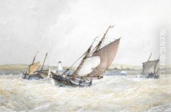 Fishing Boats Making Port - view 1