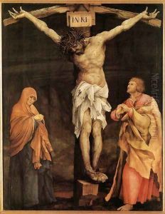 The Crucifixion 1523-24 by Matthias Grunewald (Mathis Gothardt)