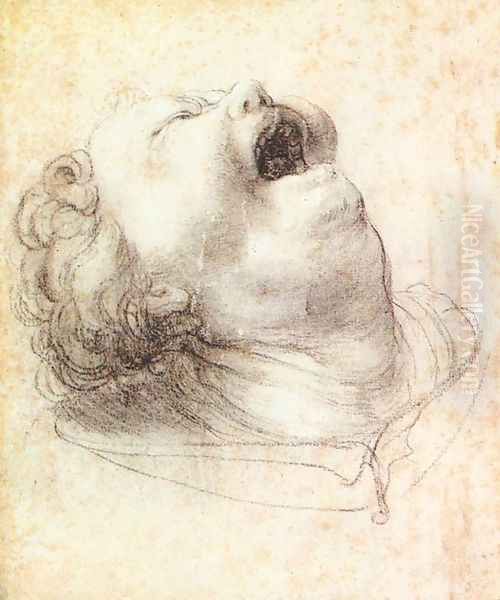 Head of a Shouting Man c. 1520 - view 1