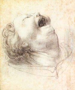 Head of a Shouting Man c. 1520 by Matthias Grunewald (Mathis Gothardt)