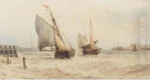 Entering Harbour by Frederick James Aldridge
