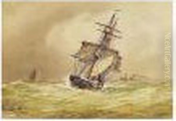 Vessels In A Choppy Sea - view 1