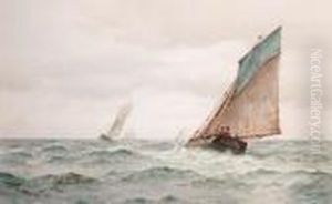Fishing Luggers In Mid-channel