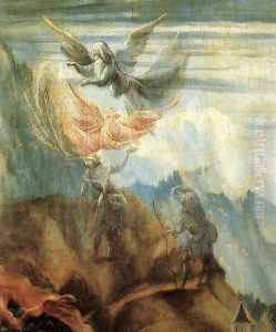 Nativity (detail 3) c. 1515 by Matthias Grunewald (Mathis Gothardt)