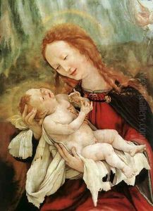 Nativity (detail 2) c. 1515 by Matthias Grunewald (Mathis Gothardt)