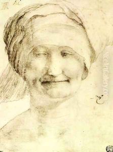 Smiling Woman c. 1520 by Matthias Grunewald (Mathis Gothardt)