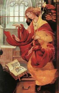 The Annunciation (detail 2) c. 1515 by Matthias Grunewald (Mathis Gothardt)