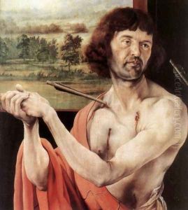 St Sebastian (detail 1) c. 1515 by Matthias Grunewald (Mathis Gothardt)