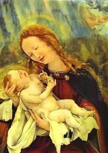 Nativity Detail 1510-1515 by Matthias Grunewald (Mathis Gothardt)