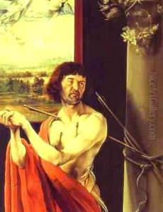 St Sebastian Detail 1510-1515 by Matthias Grunewald (Mathis Gothardt)