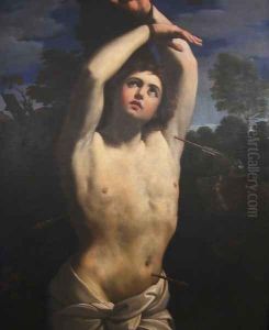 St Sebastian [detail #1] by Giovanni Francesco Barbieri