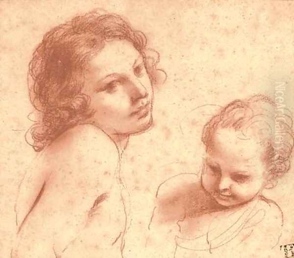 Heads of a youth and a young boy - view 1