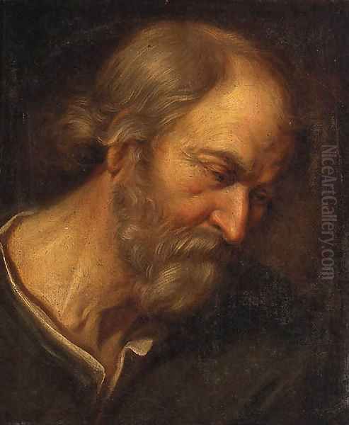 An old Man, head and shoulders - view 1