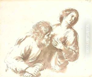 Roman Charity Cimon and Pero by Giovanni Francesco Barbieri