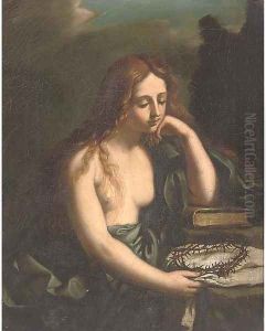 The Penitent Magdalen 3 by Giovanni Francesco Barbieri