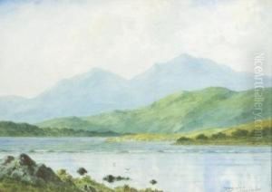 Lake And Mountain Landscape by Douglas Alexander