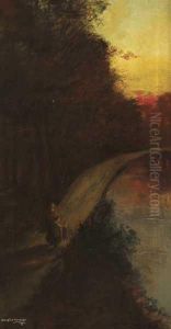Mother And Child At Sunset by Douglas Alexander