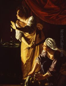 Judith and Her Maidservant with the Head of Holofernes by Artemisia Gentileschi