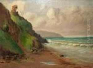 Beach Scene, West Of Ireland by Douglas Alexander