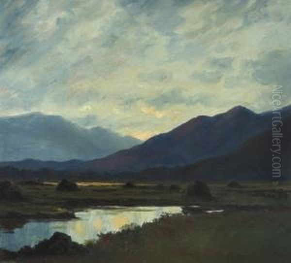 Sunset Nr Leehan Connemara - view 1