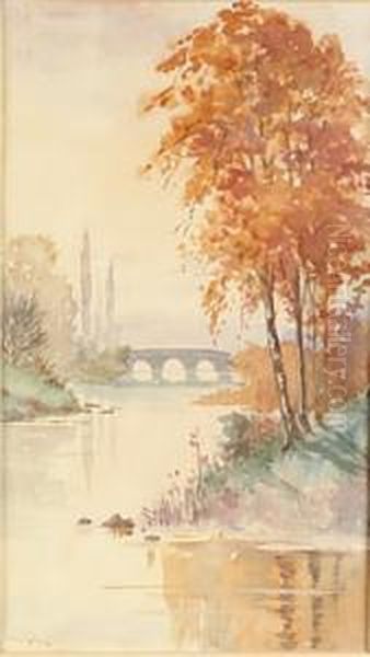 Landscape And Riverscape (a Pair) - view 1