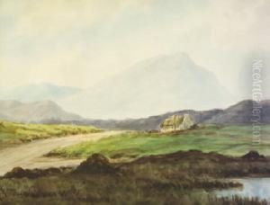 Cottage In Mountain Landscape by Douglas Alexander