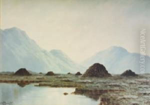 Turf Stacks In Mountain Landscape