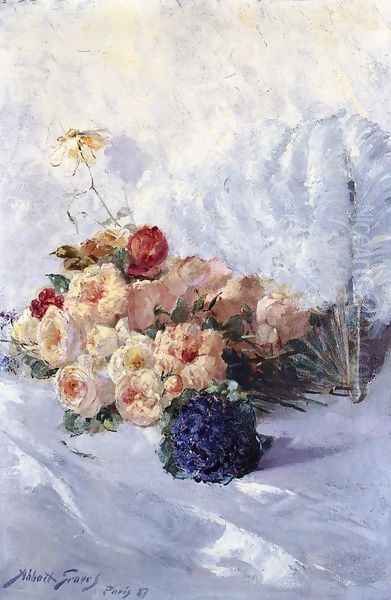 Still Life with Flowers and Fan - view 1