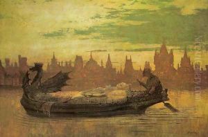Elaine by John Atkinson Grimshaw