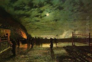 In Peril by John Atkinson Grimshaw