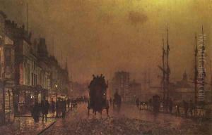 Glasgow Docks by John Atkinson Grimshaw