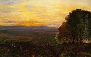 Sunset from Chilworth Common, Hampshire