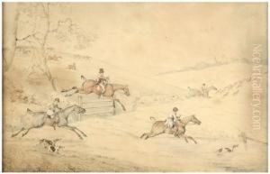 Chasse Au Renard < Full Cry > by Henry Thomas Alken